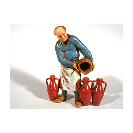 Trades, 6 subjects - Wine merchant, 10 cm - Landi Moranduzzo figurines