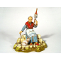 Women's occupations, 4 figures - spinner, 10 cm - Landi Moranduzzo figurines