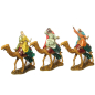 Three Wise Men on camel, 12 cm - Landi Moranduzzo figurines