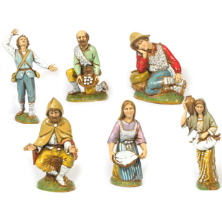 6 characters, 12 cm – Landi Moranduzzo figurines