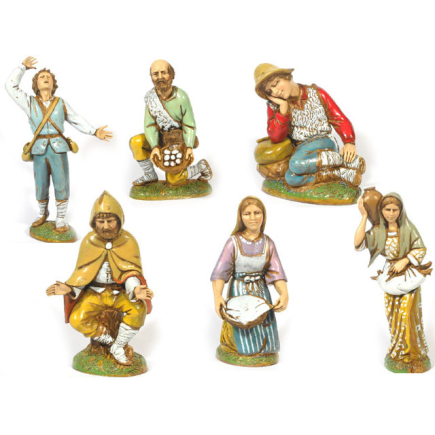 6 characters, 12 cm – Landi Moranduzzo figurines