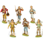 6 characters, 12 cm - Landi Moranduzzo figurines