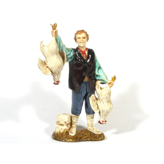 Trades - Chicken Seller 12 cm - Landi Moranduzzo Figurines