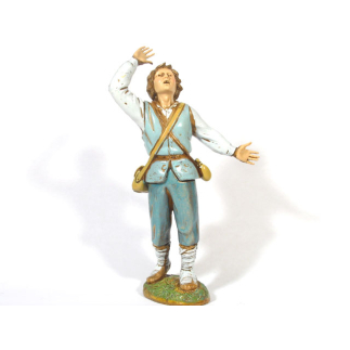 Astonished shepherd, 12 cm - Landi Moranduzzo figurines