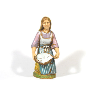 Woman with basket 12 cm - Landi Moranduzzo figurines