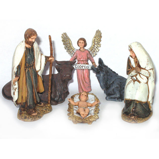 Nativity 6 pieces 10 cm - Landi Moranduzzo figurines