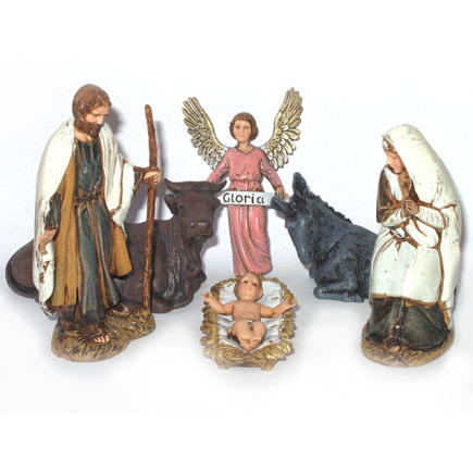 Nativity 6 pieces 10 cm - Landi Moranduzzo figurines