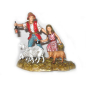 Bambina e uomo con lanterna cm 10 - Statuine Landi Moranduzzo