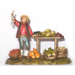 Fruit vendor group 10 cm - Landi Moranduzzo figurines