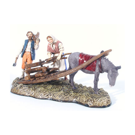 Sleigh group - Landi Moranduzzo figurines