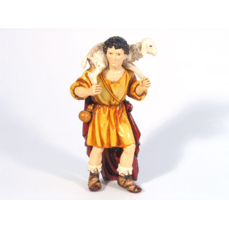 Man with sheep, 13 cm - Landi Moranduzzo figurines