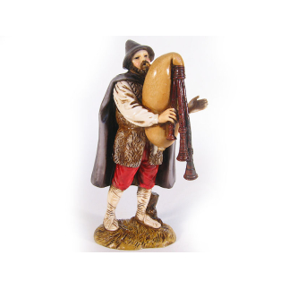Bagpiper - Shepherds, 6 figures, 12 cm - Landi Moranduzzo figurines