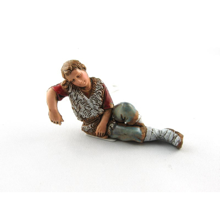 Sleeping shepherd, 10 cm - Landi Moranduzzo figurines