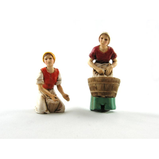 Mungitrice e Lavandaia cm.10 - Statuine Landi Moranduzzo