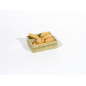 Straw crate with bread - medium