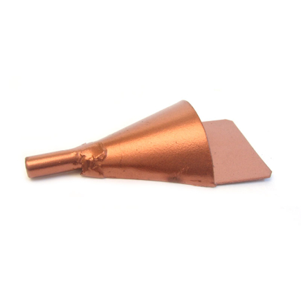 Mini gutter funnel for miniature nativity scenes