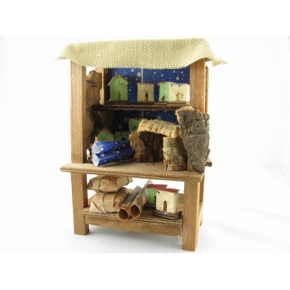 Nativity scene sales counter