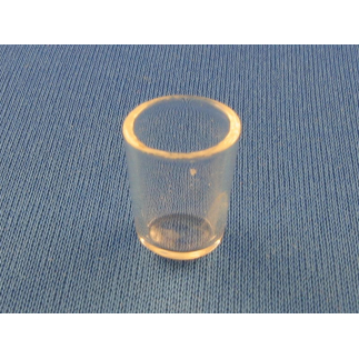 Glass cup for nativity scene, 1.5 cm.