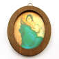 Large oval Madonna painting