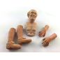 Head, Hands, Feet - Bald Man 20 cm