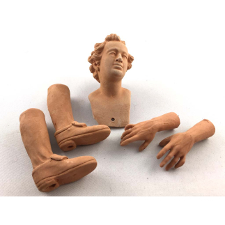 Head, Hands, Feet - Young man 20 cm