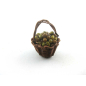 Small basket with green olives, 3 cm