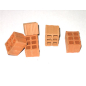 Mattoni forati (cm. 2,0 x 2,7 x 1,7) - 25 pz