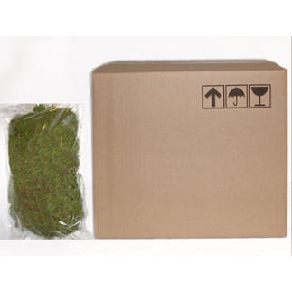 Natural carpet moss for nativity scenes, 1000 g box