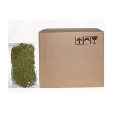 Natural carpet moss for nativity scenes, 1000 g box