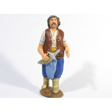 Eastern figure with sword, series, 11–12 cm