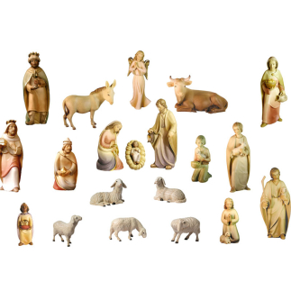 Nativity Scene 20 Pieces Rudolf cm 9