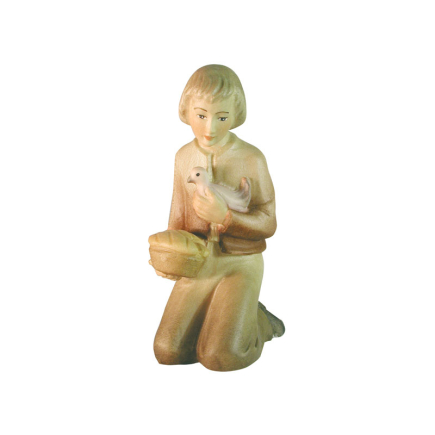 Kneeling Shepherd Rudolf Nativity Scene 9 cm