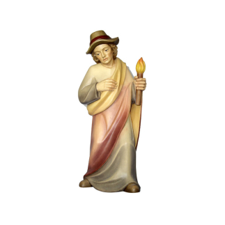 Father with torch, Rudolf nativity scene, 9 cm