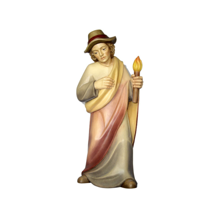 Father with torch, Rudolf nativity scene, 9 cm