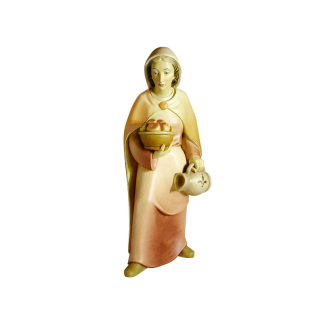 Shepherdess with amphora, Rudolf Nativity Scene, 9 cm