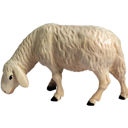 Right-facing grazing sheep Rudolf nativity scene 9 cm