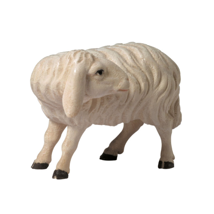 Sheep with turned head, Rudolf Nativity Scene, 9 cm