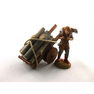 Firewood cart for 6/6.5 cm figures