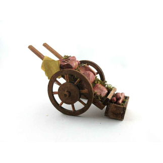 Meat cart for 10/12/13 cm figures with spoked wheel
