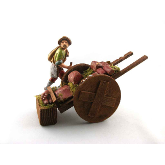 Meat cart for 10/12/13 cm figurines with solid wheels