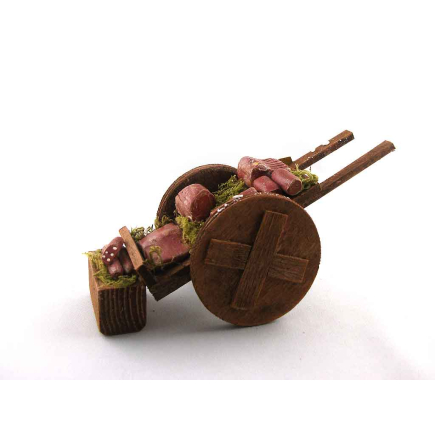 Meat cart for 10/12/13 cm figurines with solid wheels