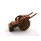 Meat cart for 10/12/13 cm figurines with solid wheels