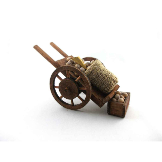 Potato cart for 10/12/13 cm figures with spoked wheel