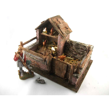 Chicken coop for 10–12 cm figures