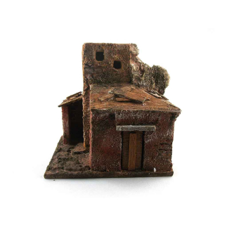 Nativity scene house, height 10/11 cm (for 3.5 cm figures)