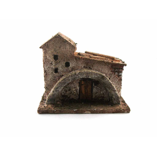 Nativity scene house, height 7/8 cm (for background placement)
