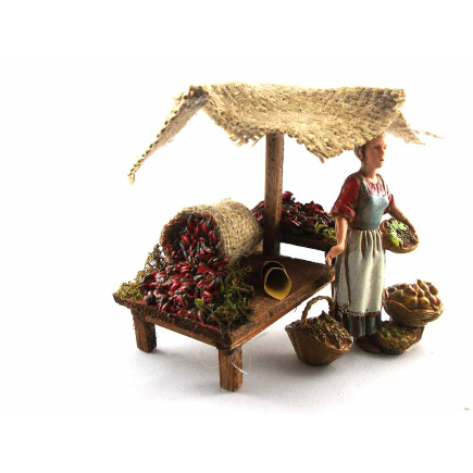 Chili pepper stall for 10 cm figures - ECO