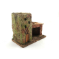 Nativity scene house, height 7/8 cm (for background use)