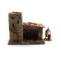 Nativity scene house, height 7/8 cm (for background use)