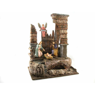 Dilapidated setting for 10 cm shepherd figurines